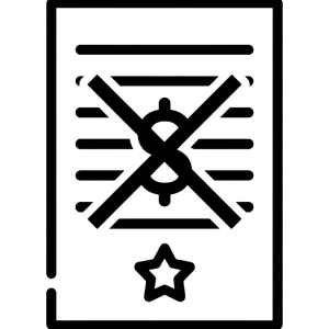 Certificado de no bienes/no ingresos